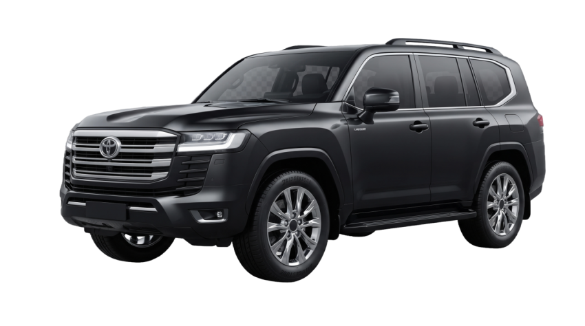 Black Luxury SUV PNG Isolated on Transparent Background