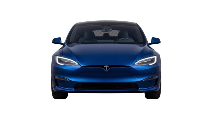Blue Electric SUV PNG Transparent Background
