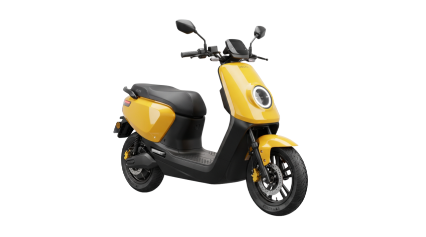Yellow Electric Scooter PNG Transparent Background – Modern E-Bike High Quality