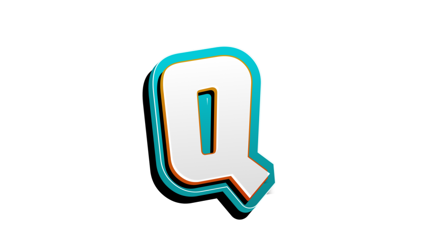 letter Q logo design PNG
