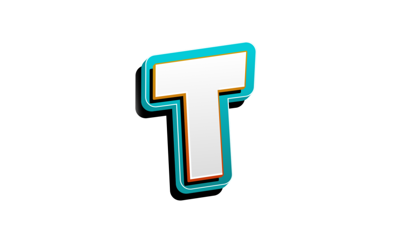 letter T logo design PNG