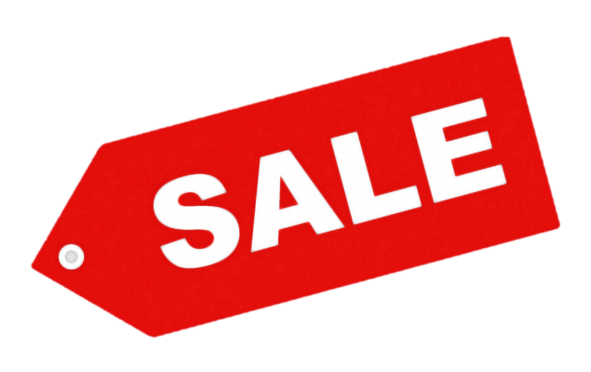 Red Sale Tag PNG image