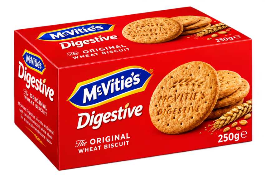 McVitie's Digestive Biscuits Box PNG Cutout