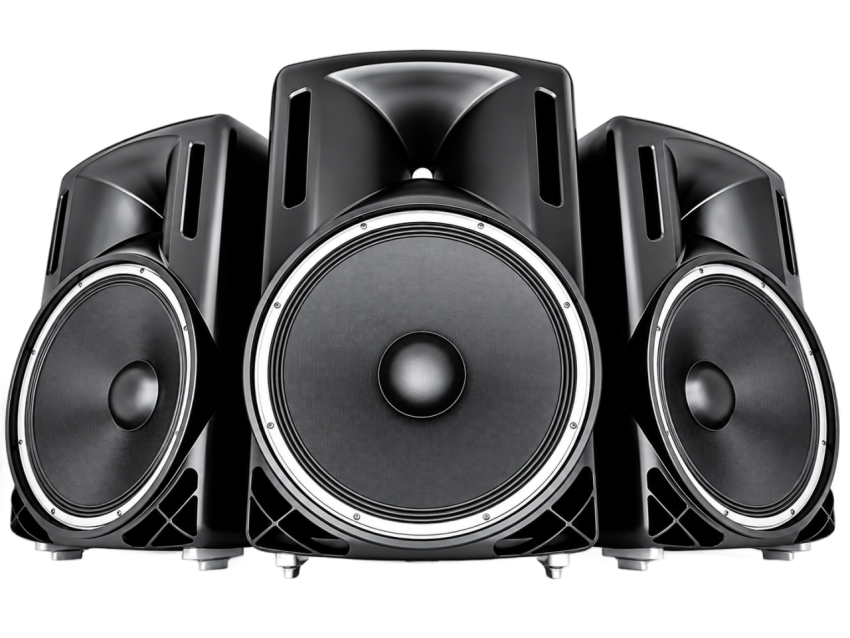 Professional Audio Speakers PNG Image