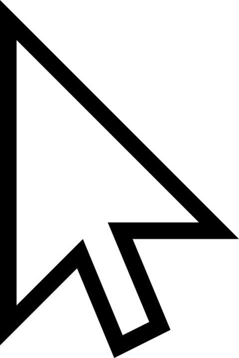 white cursor,mouse Pointer, PNG image