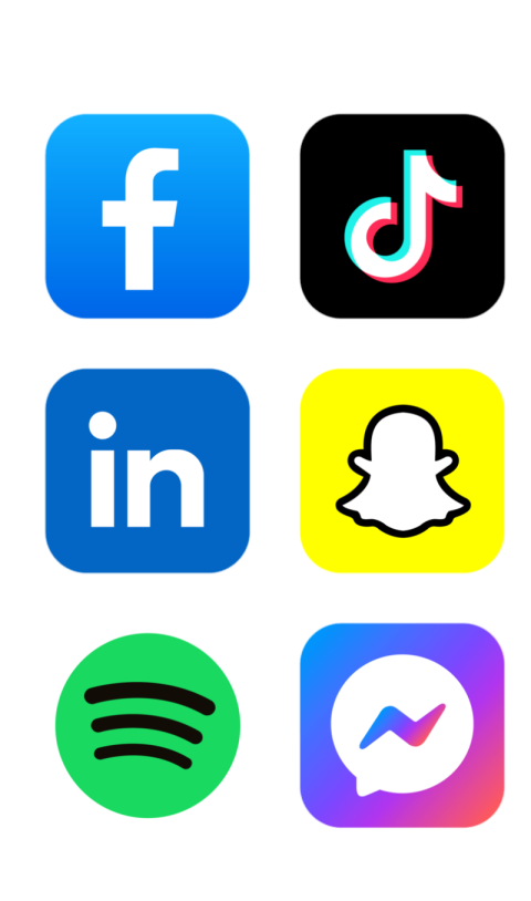 Social media's brand new logo & icons PNG image