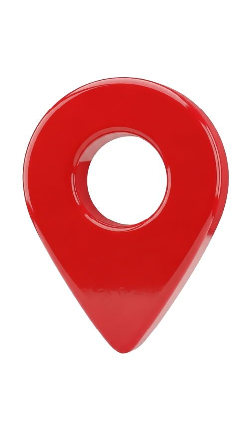 3D Red Location Pin Icon