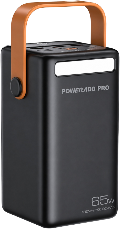 65W Portable Power Bank PNG – 50000mAh Power Station