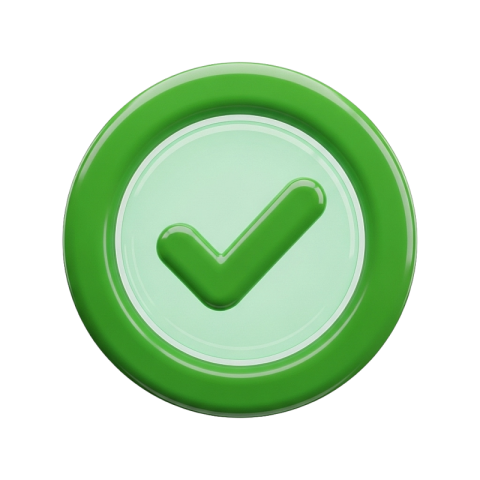 Green Check Mark Confirmation Icon
