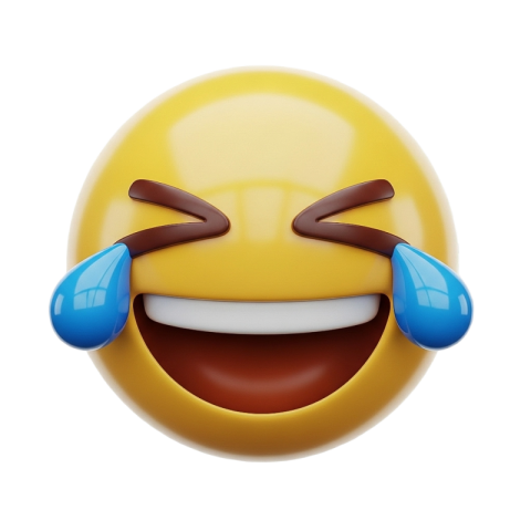 Laughing Tears Emoji – Funny Reaction Icon