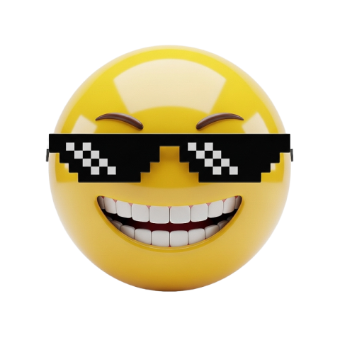 Deal With It Emoji – Cool Pixel Sunglasses Icon