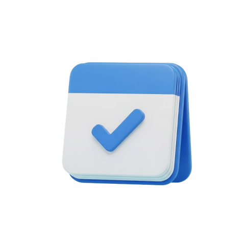 Check Mark Task Icon – Completed Status PNG