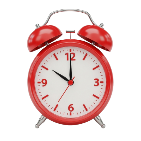 Alarm Clock Icon – Time Reminder PNG