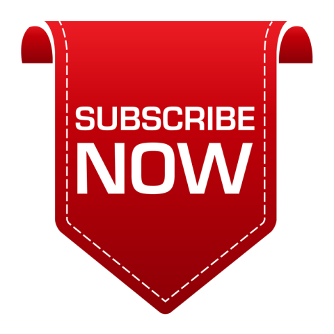 Subscribe now bottom, YouTube logo