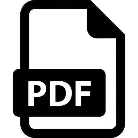 A black Pdf icon PNG image