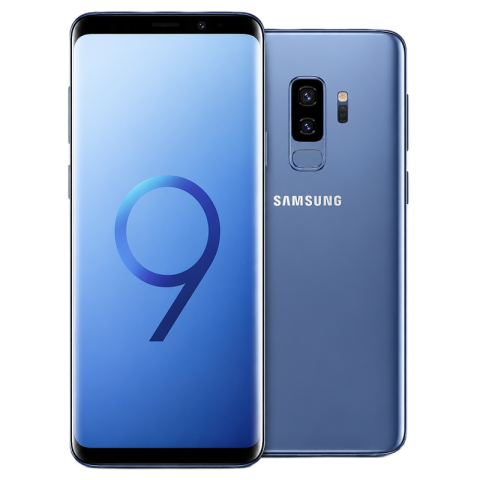 Samsung Galaxy S9 PNG – Blue Smartphone Front and Back