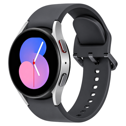 Modern Smartwatch with Black Band PNG