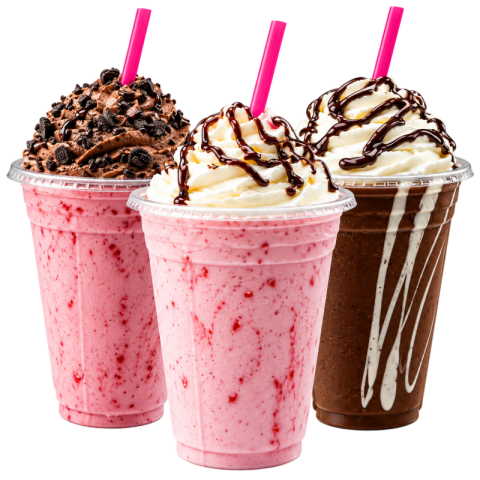 Gourmet Chocolate Strawberry Milkshakes PNG Transparent