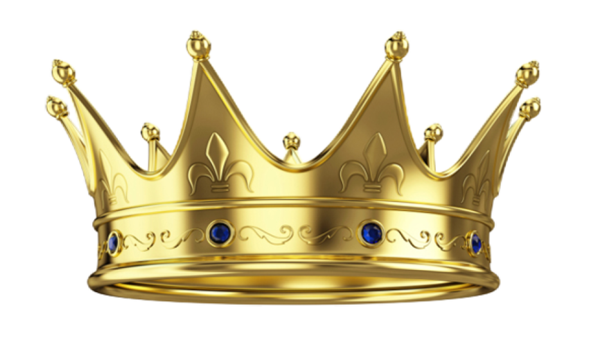 Golden crown PNG image