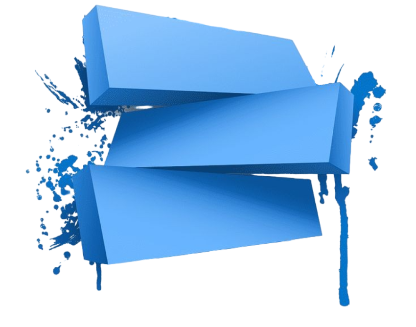 Blue painted box PNG image