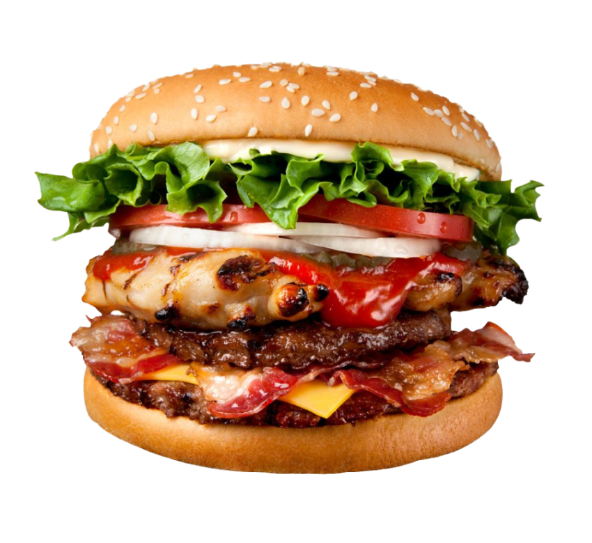 Hamburger food PNG image