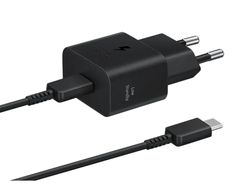 Black Power USB Charging Adapter PNG image