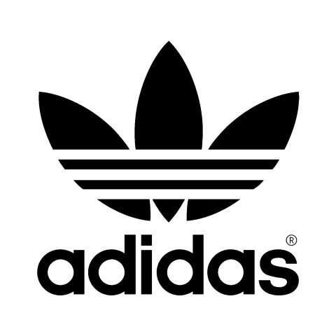 Adidas Brand black Logo PNG Image