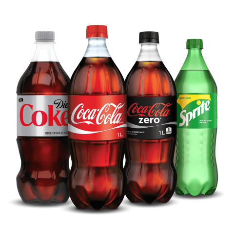 Coca-Cola drinks bottles PNG image