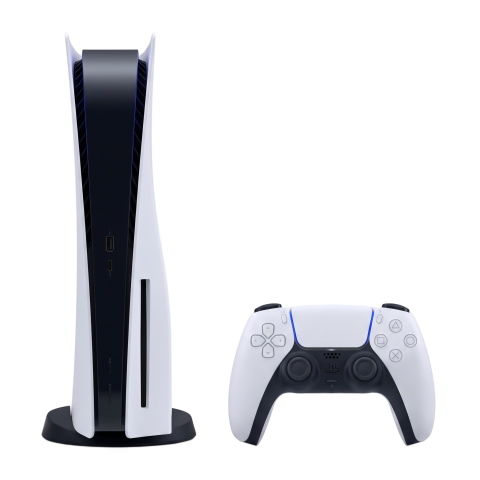 PlayStation 5 Console with DualSense Controller PNG