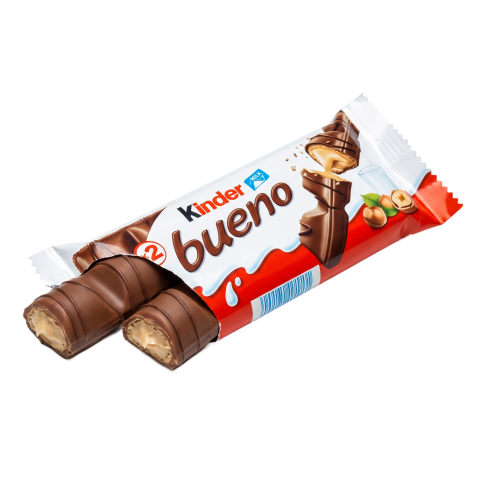 Kinder Bueno Milk Chocolate Bar PNG Cutout